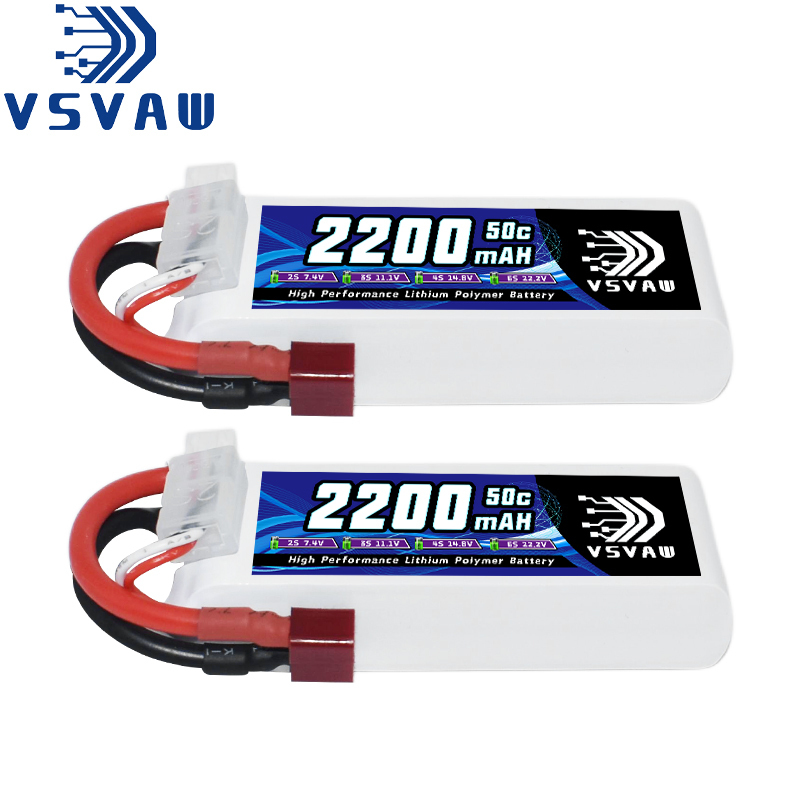 Drone Racing Battery - VSVAW 7.4V 2200mah 2S Drone Lipo