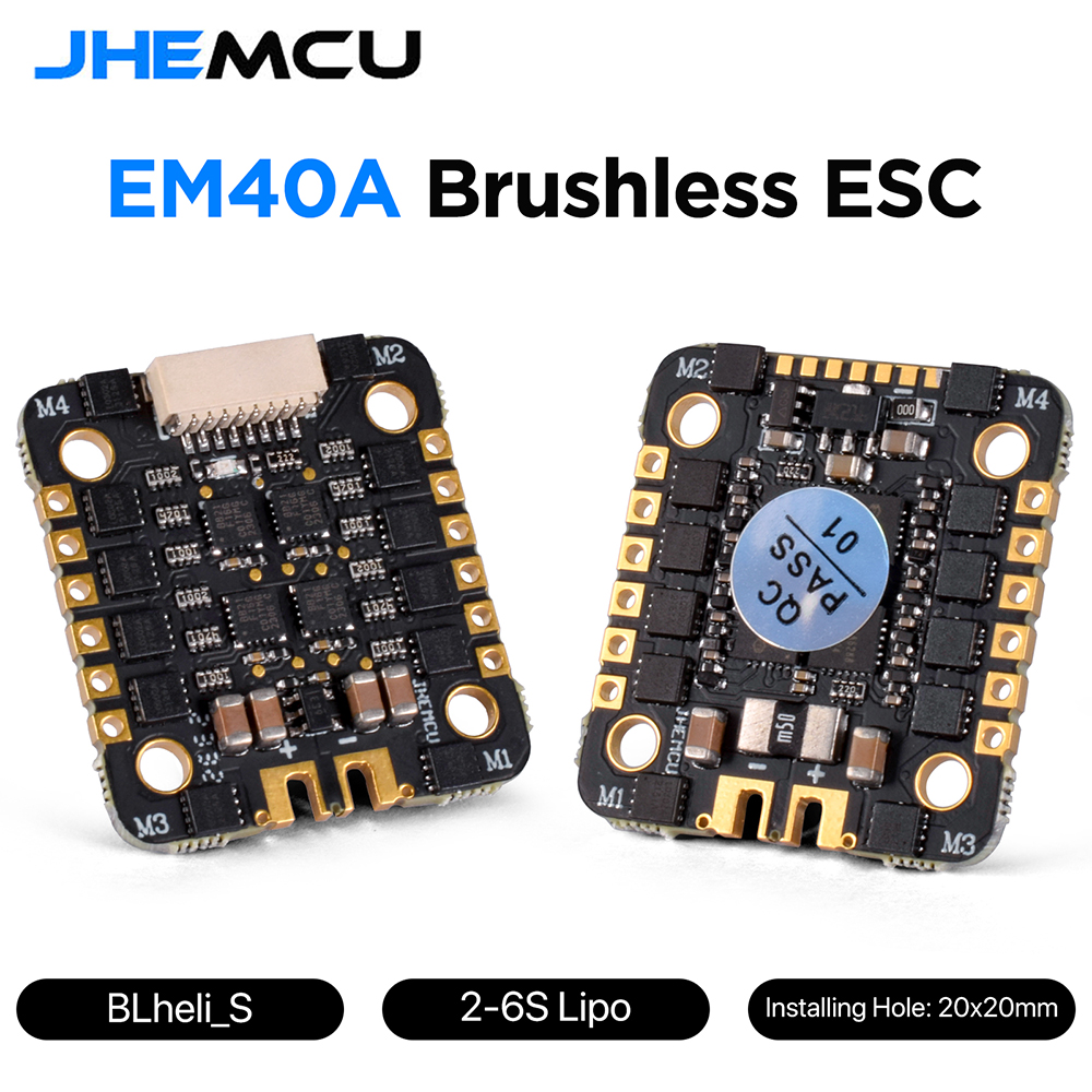 Drone Racing Esc - JHEMCU EM40A 40A BLheli_S 4in1 Brushless