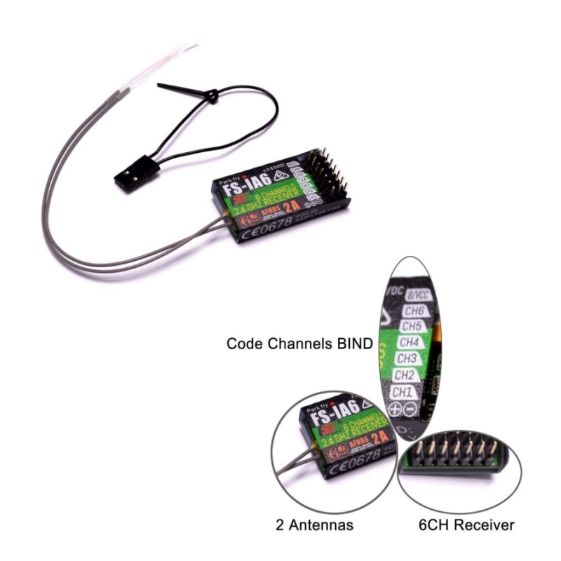 Flysky FS-IA6 Receiver 6CH Dua - Drone Racing Receiver avaliação e preço
