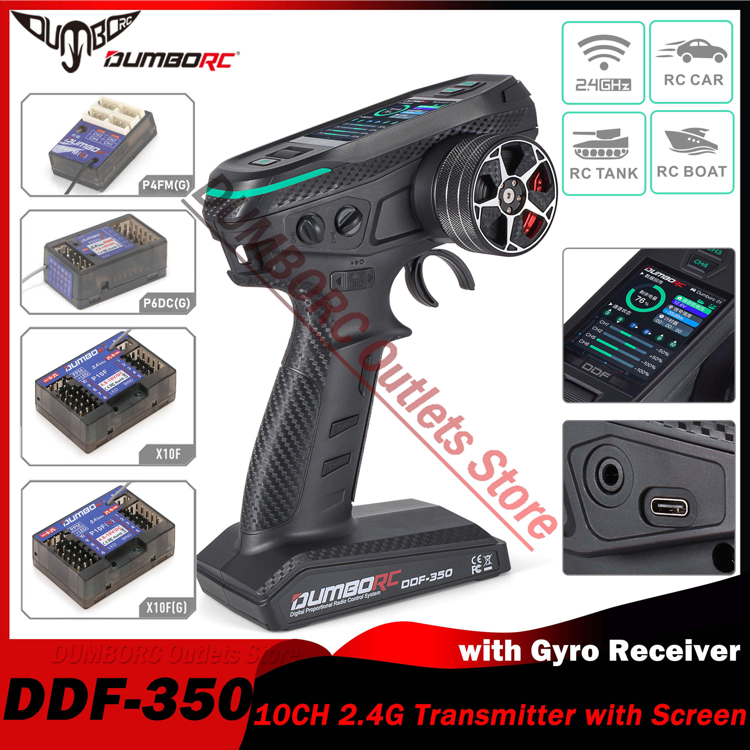 DUMBORC DDF-350 10CH RC Remote - Drone Racing Receiver avaliação e preço