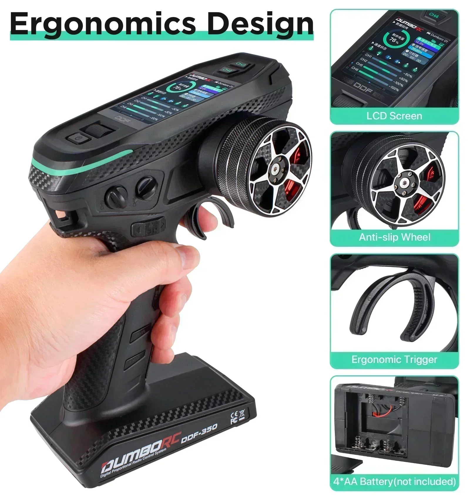 DUMBORC DDF-350 10CH RC Remote - Drone Racing Receiver avaliação e preço