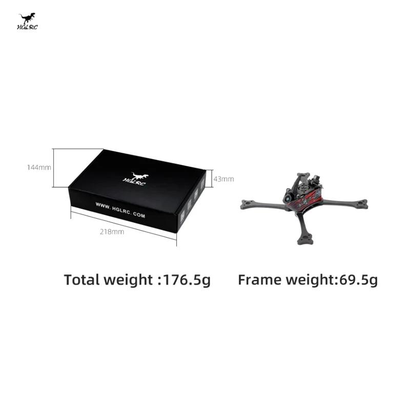 HGLRC Wind 5 Lite V2 5inch Bru - Drone Racing Flag avaliação e preço
