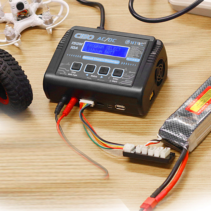 HTRC C150 150W 10A Smart Charg - Drone Racing Charger avaliação e preço