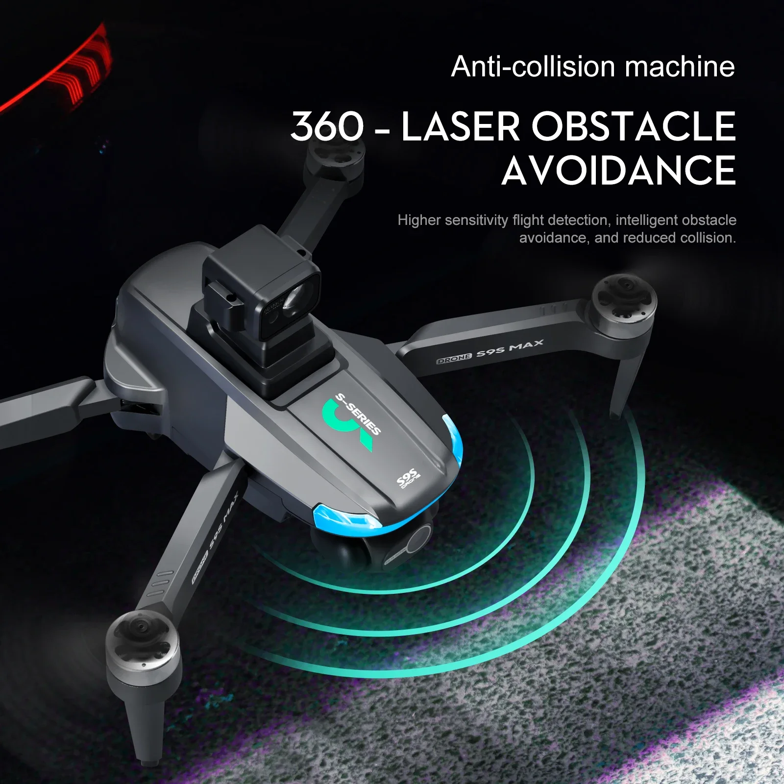NEW S9S MAX MINI Drone 4K 2-Ax - Drone Racing Camera avaliação e preço