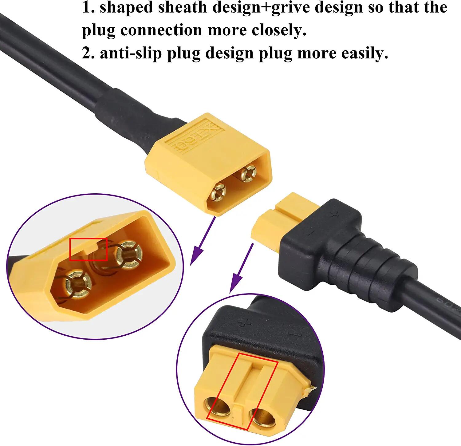 XT60 Adapter Cable XT60 Male t - Drone Racing Gate avaliação e preço