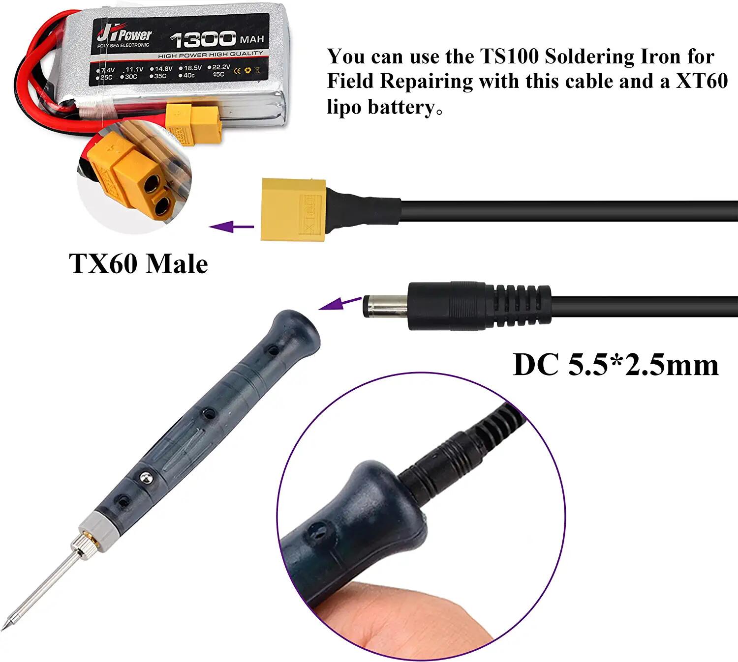 XT60 Adapter Cable XT60 Male t - Drone Racing Gate avaliação e preço