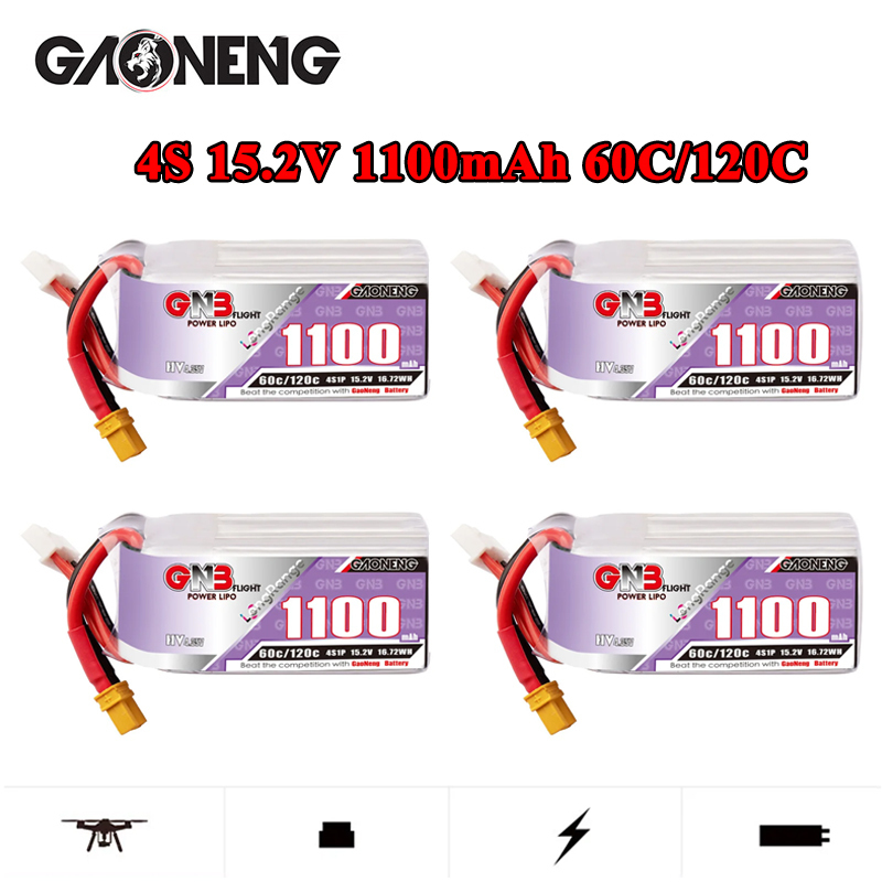 GNB 4S 1100mAh 60C/120C HV Lip - Drone Racing Battery avaliação e preço