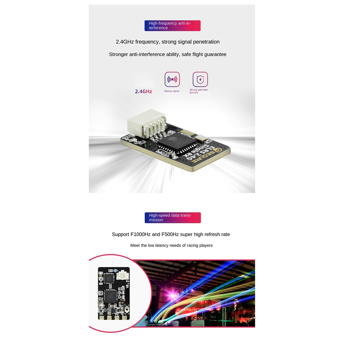 A56G-SEQURE ELRS 2.4GHz Single - Drone Racing Charger avaliação e preço