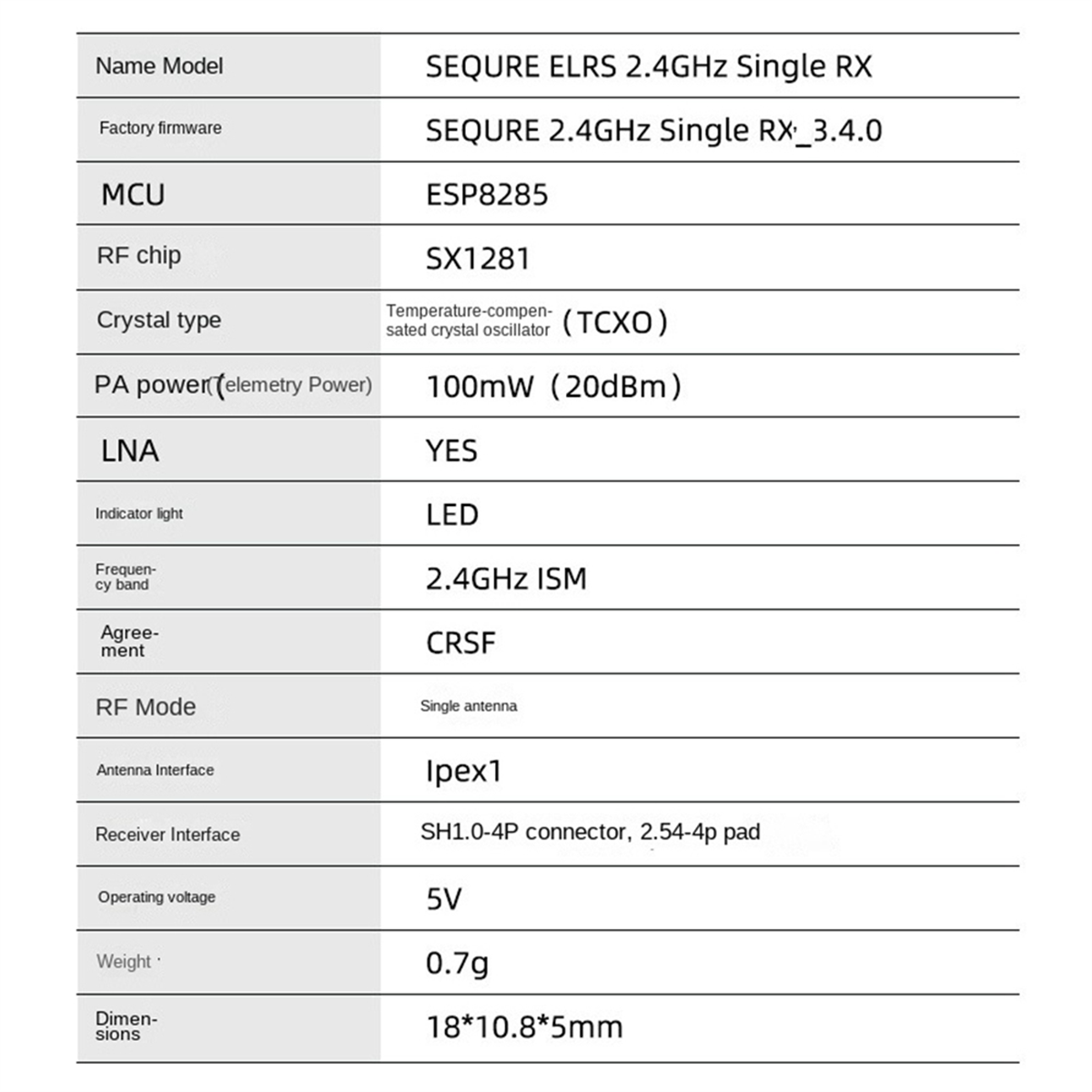 A56G-SEQURE ELRS 2.4GHz Single - Drone Racing Charger avaliação e preço