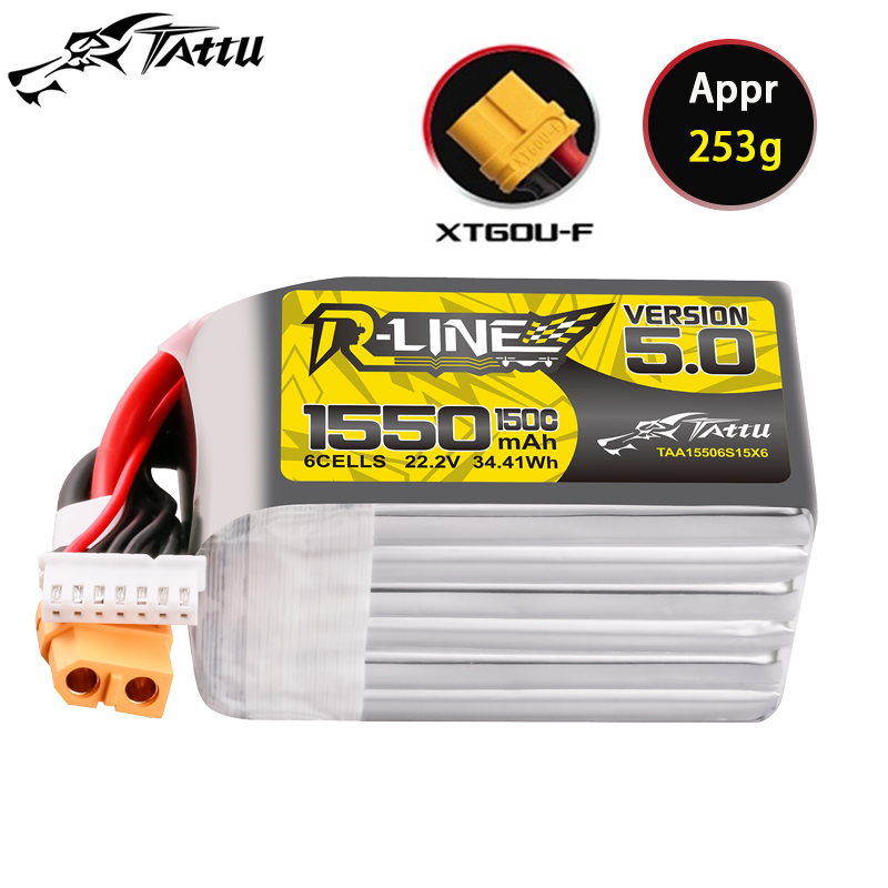 TATTU-R-LINE 5.0 22.2V 1550mAh - Drone Racing Battery avaliação e preço