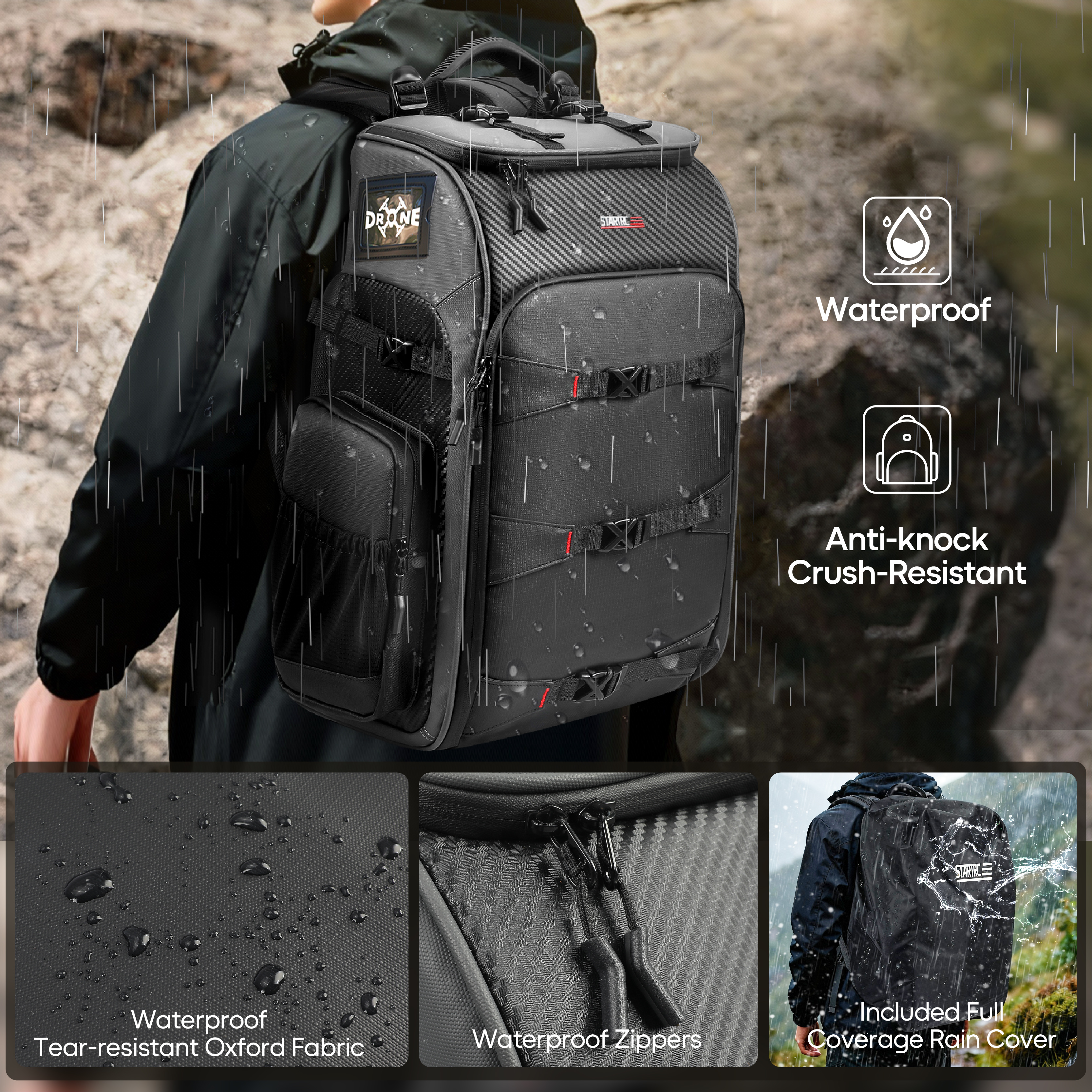 FPV Drone Backpack 40L Profess - Drone Racing Goggles avaliação e preço
