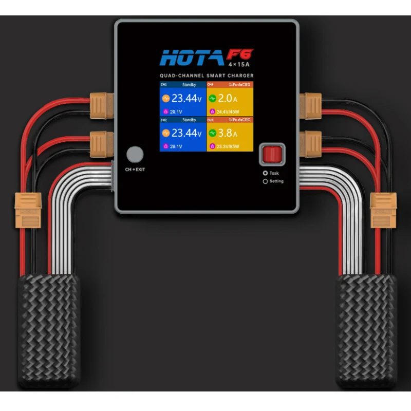 F6 4-Channel Smart Balance Cha - Drone Racing Charger avaliação e preço