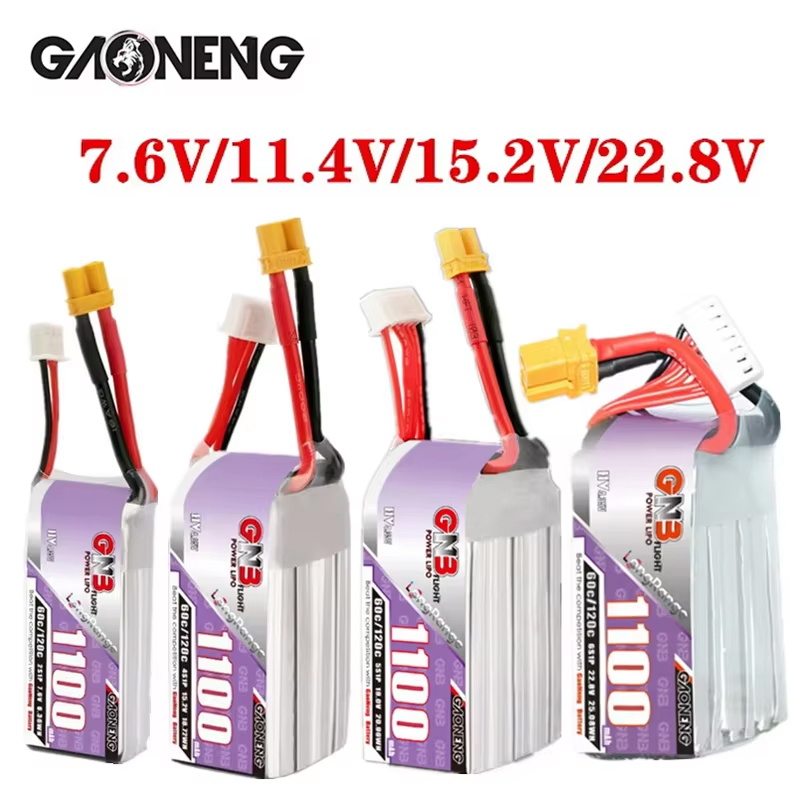 GNB 1100mAh 2S 3S 4S 6S 60C/12 - Drone Racing Battery avaliação e preço
