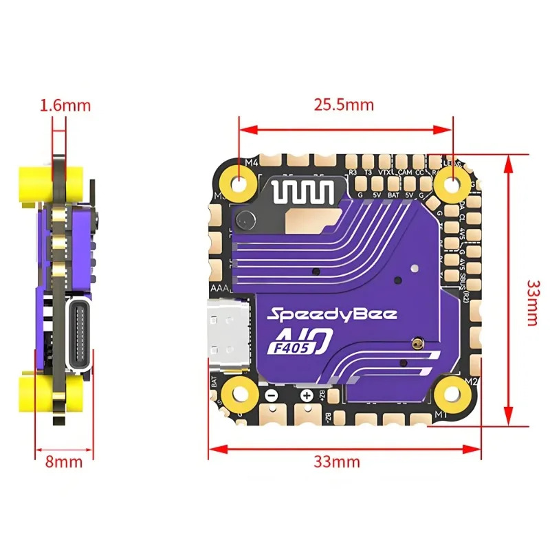 SpeedyBee F405 AIO Flight Cont - Drone Racing Esc avaliação e preço