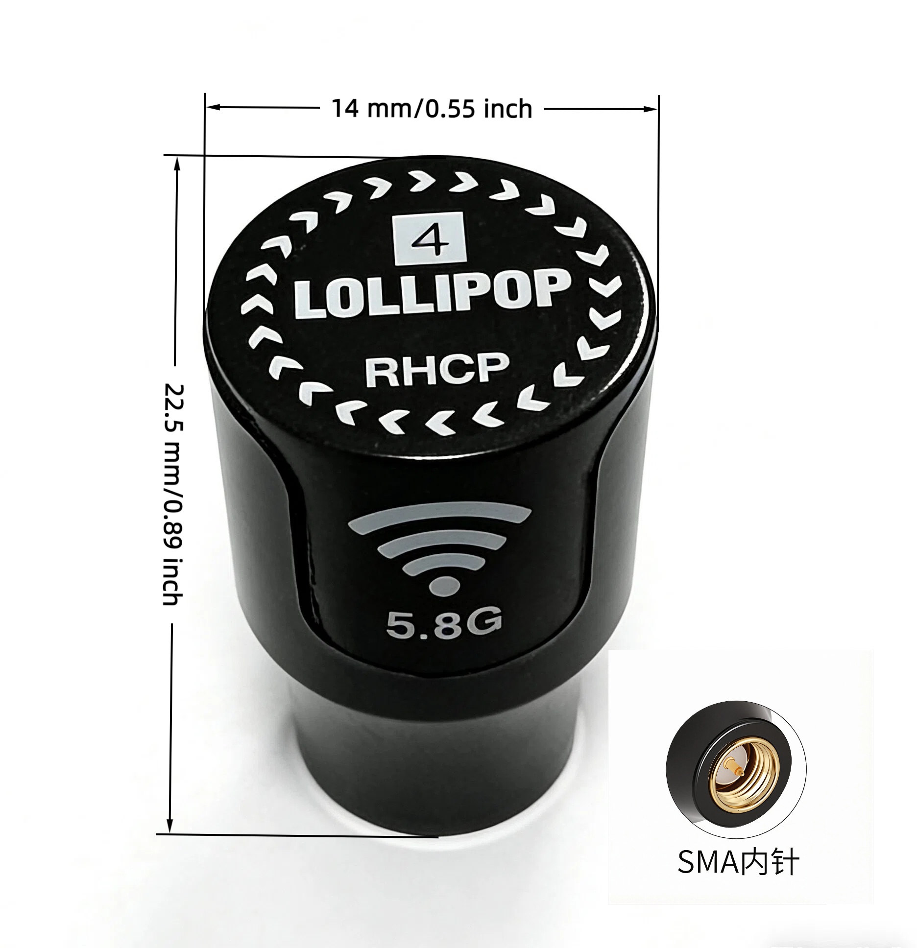 4th Gen Mini Lollipop 5.8G FPV - Drone Racing Antenna avaliação e preço