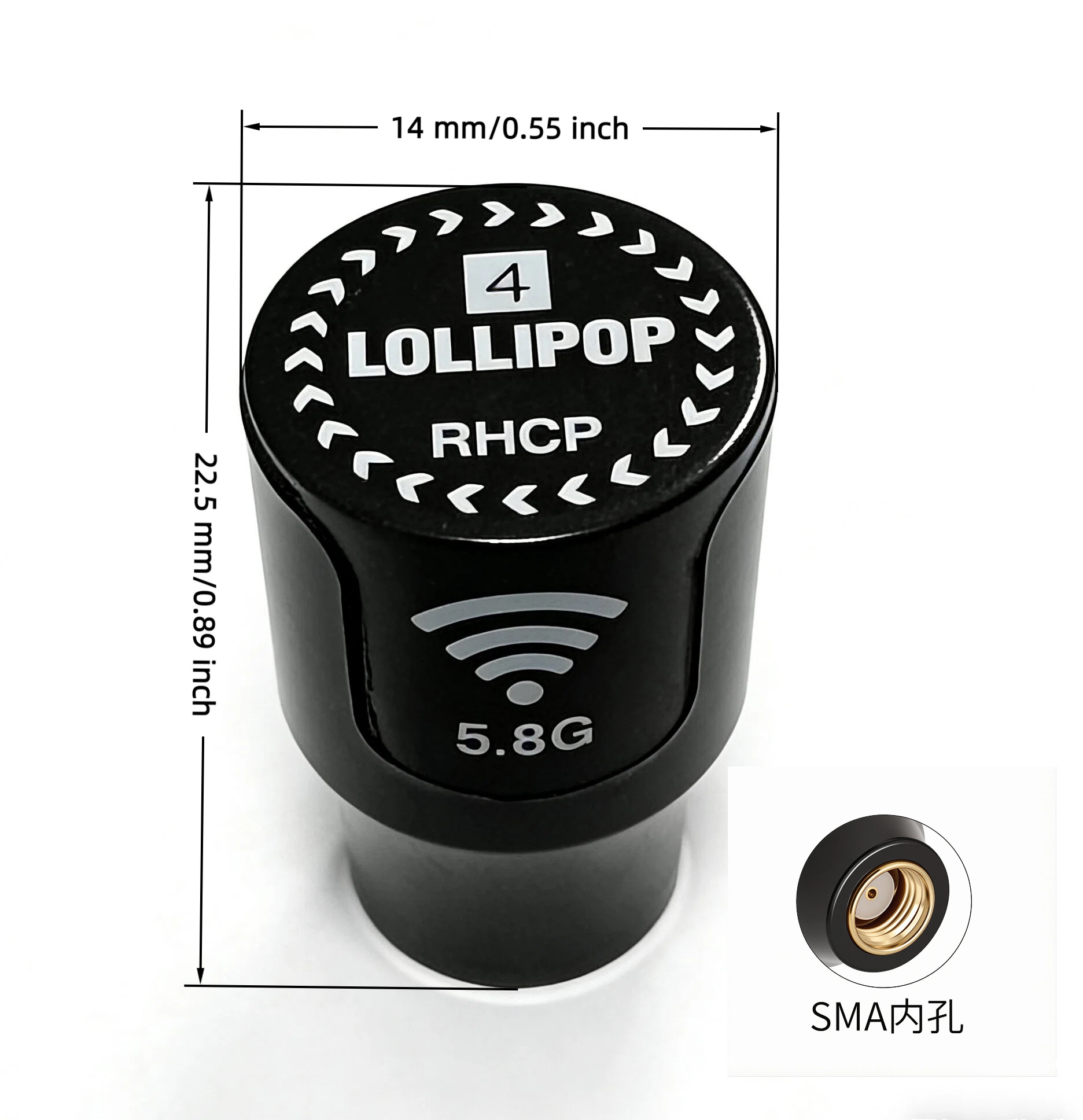 4th Gen Mini Lollipop 5.8G FPV - Drone Racing Antenna avaliação e preço