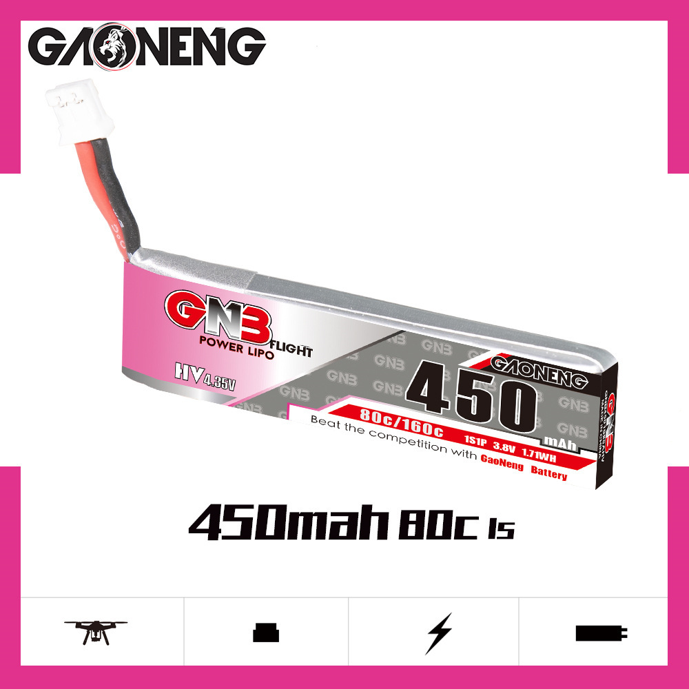 GNB HV 1S 3.8V 450mAh 80C/160C - Drone Racing Battery avaliação e preço