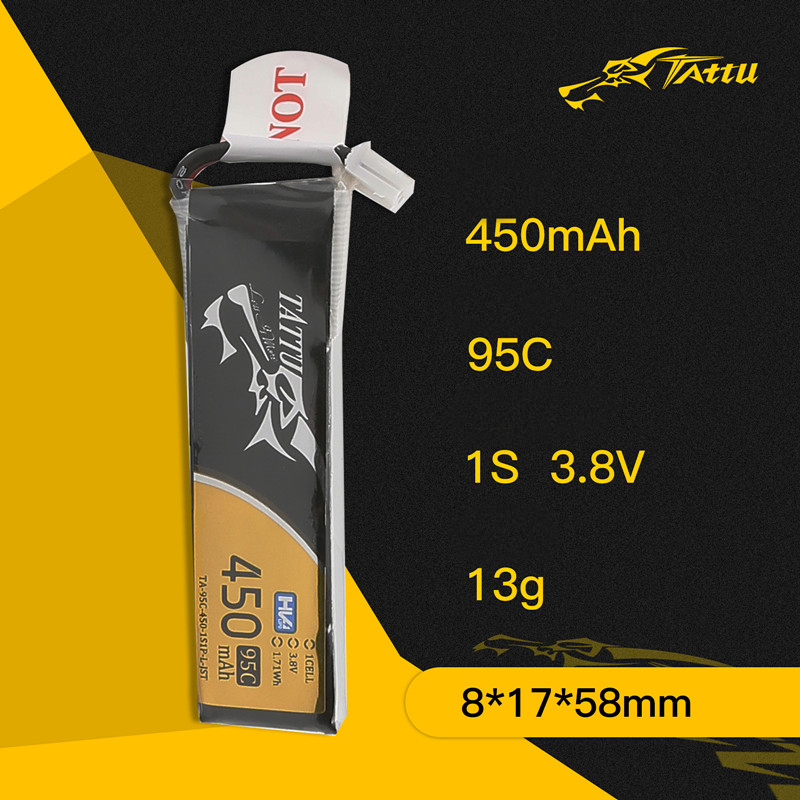 3Pcs NEW TATTU 450/500/550mAh  - Drone Racing Battery avaliação e preço