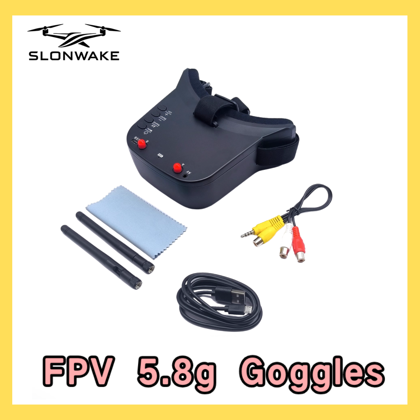 SLONWAKE 5.8G 48CH FPV 400mw V - Drone Racing Receiver avaliação e preço