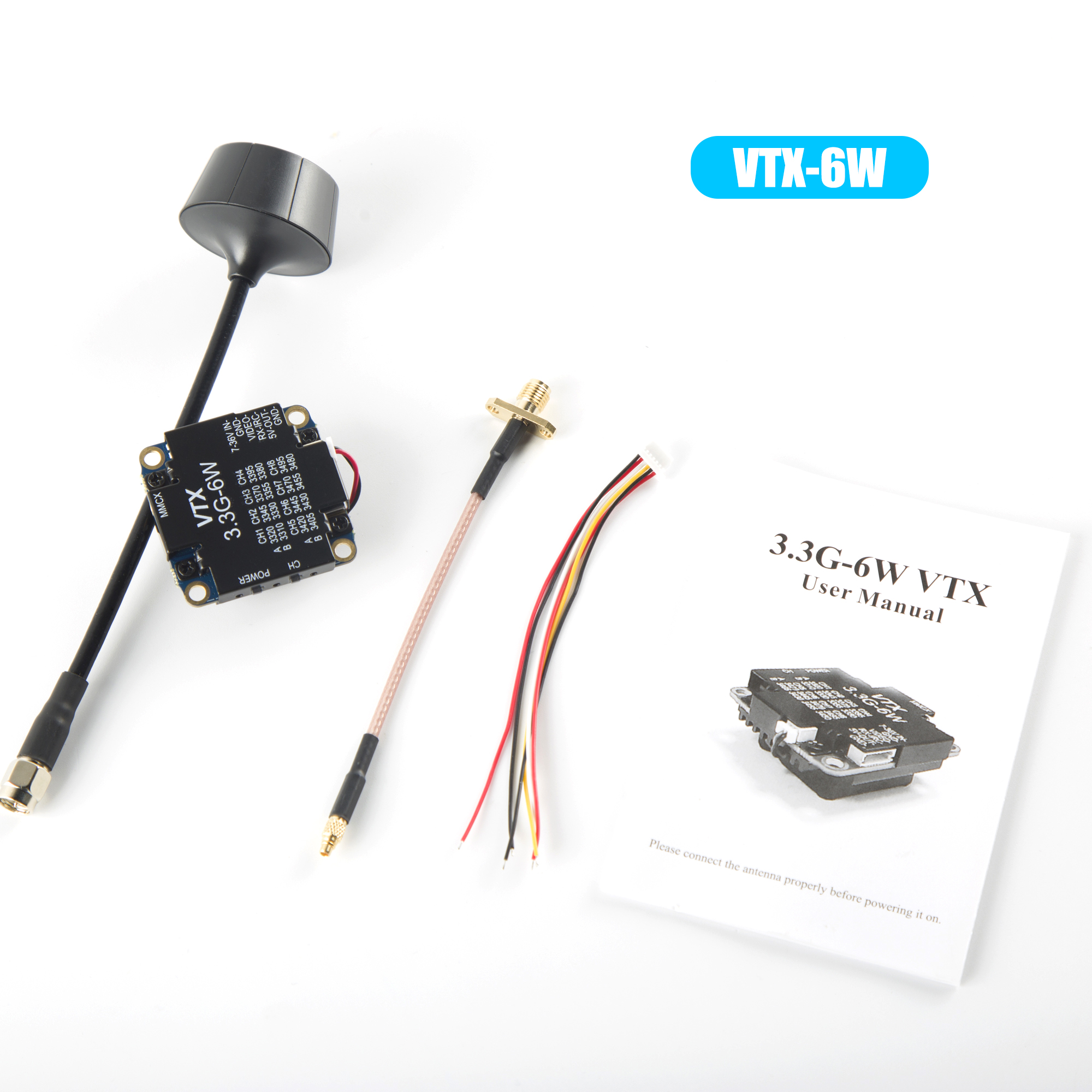 FPV Video Transmitter 3.3G 6W  - Drone Racing Vtx avaliação e preço